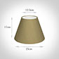 25cm Empire Shade in Dull Gold Faux Silk