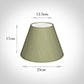 25cm Empire Shade in Pale Green Faux Silk