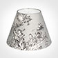 25cm Empire Shade in Grey Pastoral Toile de Jouy -Lamp Base Only