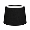 25cm Medium French Drum Shade in Black Silk