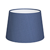 25cm Medium French Drum Shade in Slate Blue Silk