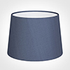 30cm Medium French Drum Shade in Blue Faux Silk