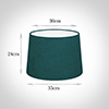 35cm Medium French Drum Shade in Teal Hunstanton Velvet