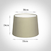 35cm Medium French Drum Shade in Pale Smoke Satin