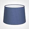 35cm Medium French Drum Shade in Slate Blue Silk