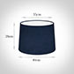 40cm Medium French Drum Shade in Navy Blue Hunstanton Velvet