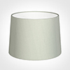 40cm Medium French Drum Shade in Soft Grey Faux Silk