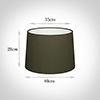 40cm Medium French Drum Shade in Laurel Satin