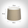 40cm Medium French Drum Shade in Limestone Waterford Linen