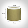 45cm Medium French Drum Shade in Antique Gold Silk