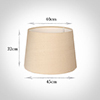 45cm Medium French Drum Shade in Buttermilk Silk