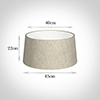 45cm Wide French Drum Shade in Natural Isabelle