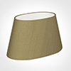 40cm Sloped Oval Shade in Dull Gold Faux Silk