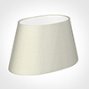 40cm Sloped Oval Shade in Pearl Faux Silk