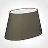 40cm Sloped Oval Shade in Bark Satin