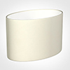 40cm Straight Oval Shade in Cream Satin