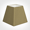 20cm Sloped Square Shade in Dull Gold Faux Silk