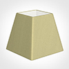 20cm Sloped Square Shade in Wheat Faux Silk