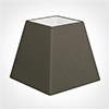 20cm Sloped Square Shade in Bark Satin