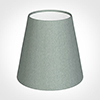 Tapered Candle Shade in Aquamarine Faux Silk