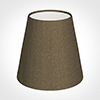 Tapered Candle Shade in Bronze Faux Silk