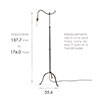 Nayland Adjustable Reading Lamp in Bronze Metallic