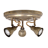 Triple Edgeware Spotlight Rose in Antiqued Brass