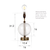 Putney Table Lamp in Antiqued Brass