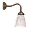 Fisher Bathroom Wall Light with Blake Arm  in Antiqued Brass