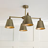 Cambridge Pendant in Antiqued Brass