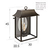 Somerton Wall Lantern in Bronze Metallic