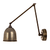 Borough Articulated Wall Light in Antiqued Brass