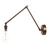 Articulated Wall Light in Antiqued Brass