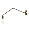 Articulated Wall Light in Antiqued Brass