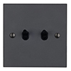 2 Gang Black Toggle Switch Beeswax Bevelled Plate