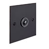 1 Gang Black Button Switch Beeswax Bevelled