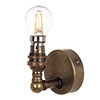 Thorpe Wall Light in Antiqued Brass 