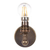 Thorpe Wall Light in Antiqued Brass 