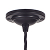 Holborn Opal Glass Pendant Light in Matt Black