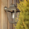 Hackney Outdoor Lantern (Wall Mounted) in Antiqued Brass