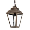 Hackney Outdoor Lantern (with chain) in Antiqued Brass