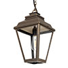 Hackney Outdoor Lantern (with chain) in Antiqued Brass