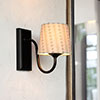 Single Malvern Bathroom Wall Light in Matt Black