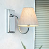 Single Malvern Bathroom Wall Light in Nickel