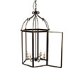 Large Charlecote Lantern in Bronze Metallic