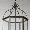 Large Charlecote Lantern in Bronze Metallic