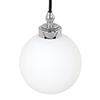 Compton Opal Bathroom Pendant Light in Nickel