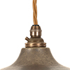 Exeter Plug-In Pendant with Inline Switch in Antiqued Brass