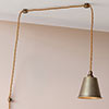 Club Plug-In Pendant in Antiqued Brass