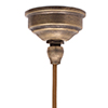 Holborn Opal Bathroom Pendant Light in Antiqued Brass